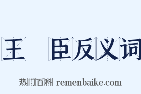 王輔臣反义词是什么意思的图片